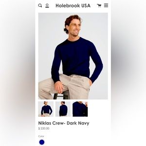 Holebrook knit sweater crew neck size: M